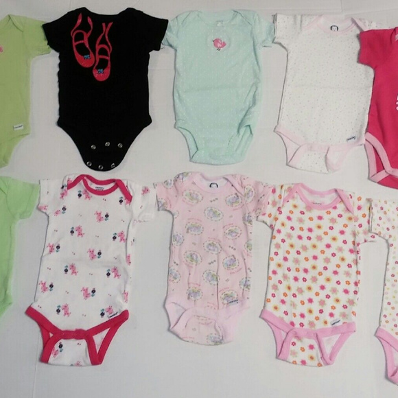 Mixed Other - Baby Girl Infant 3 - 9 Month Onsies Bodysuit LOT